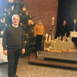 Drei Pastoren in der Kirche in Sasel