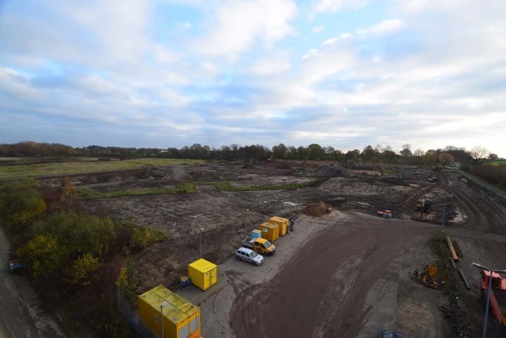 Gelände auf dem die Müllverbrennungsanlage gebaut werden soll