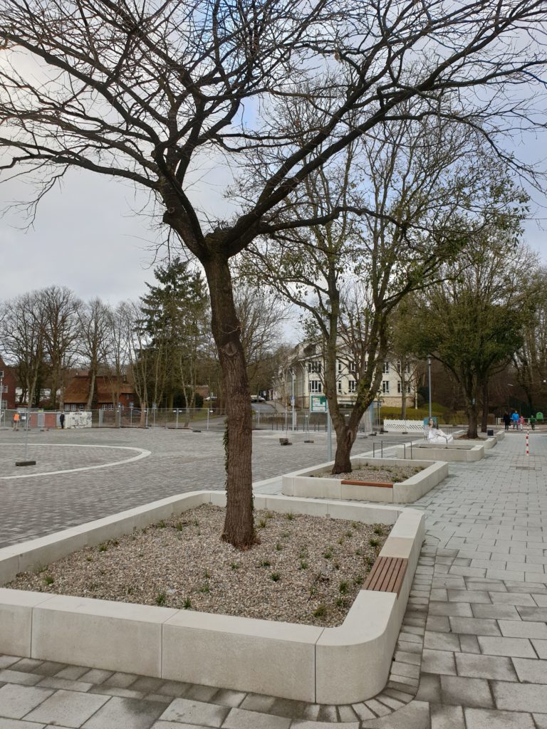 Der Volksdorfer Marktplatz nach der Fertigstellung