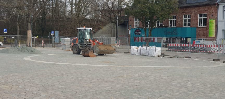 Volksdorfer Marktplatz im Bau