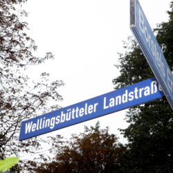 Schild Wellingsbütteler Landstraße