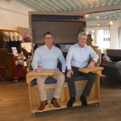 Kay Michael Olsen und Markus Jung von der Firma Woodsteel in Sasel